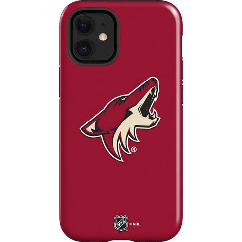 NHL Arizona Coyotes Solid Background iPhone 12 Mini Impact Case