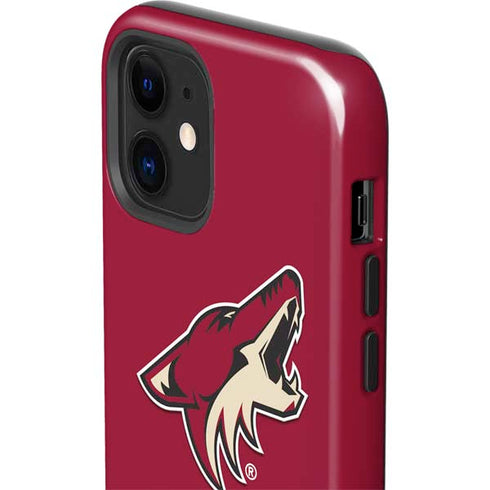 NHL Arizona Coyotes Solid Background iPhone 12 Mini Impact Case