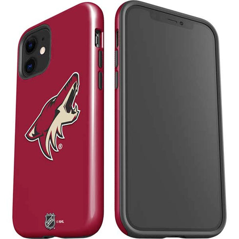 NHL Arizona Coyotes Solid Background iPhone 12 Mini Impact Case