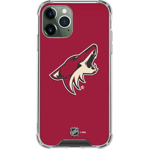 NHL Arizona Coyotes Solid Background iPhone 12 Pro Clear Case