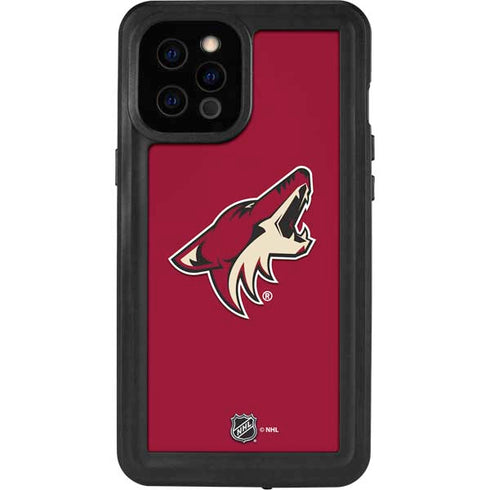 NHL Arizona Coyotes Solid Background iPhone 12 Pro Max Waterproof Case