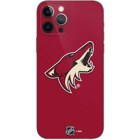 NHL Arizona Coyotes Solid Background iPhone 12 Pro Skin