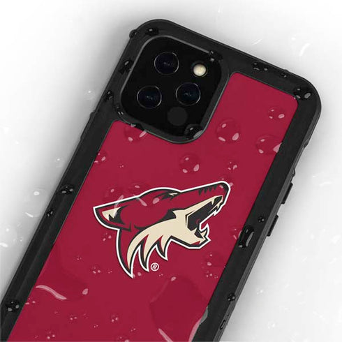 NHL Arizona Coyotes Solid Background iPhone 12 Pro Waterproof Case