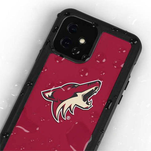 NHL Arizona Coyotes Solid Background iPhone 12 Waterproof Case