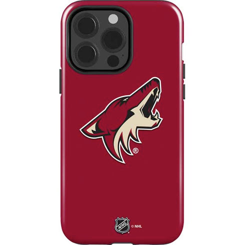 NHL Arizona Coyotes Solid Background iPhone 13 Pro Impact Case