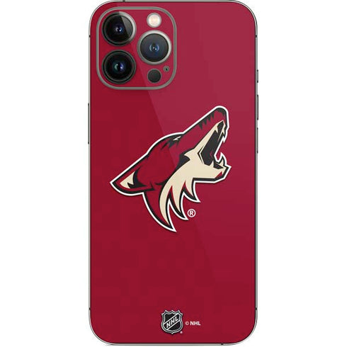 NHL Arizona Coyotes Solid Background iPhone 13 Pro Max Skin