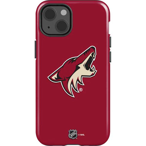 NHL Arizona Coyotes Solid Background iPhone 14 Impact Case