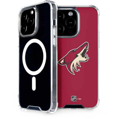 NHL Arizona Coyotes Solid Background iPhone 15 Pro MagSafe Case