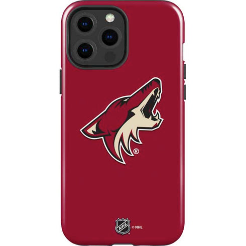 NHL Arizona Coyotes Solid Background iPhone 15 Pro Max Impact Case