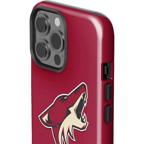 NHL Arizona Coyotes Solid Background iPhone 14 Pro Max Impact Case
