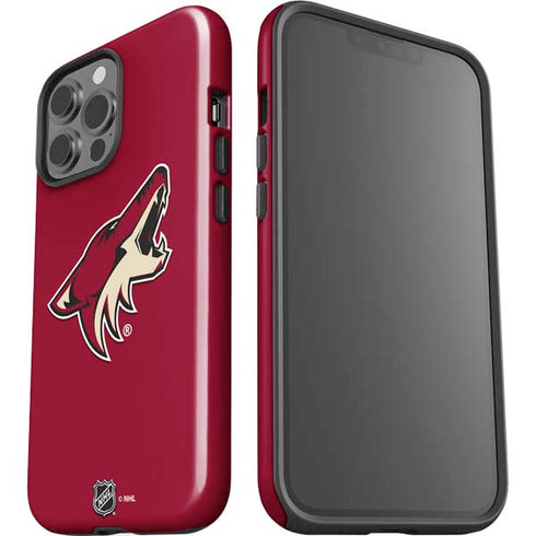 NHL Arizona Coyotes Solid Background iPhone 15 Pro Max Impact Case