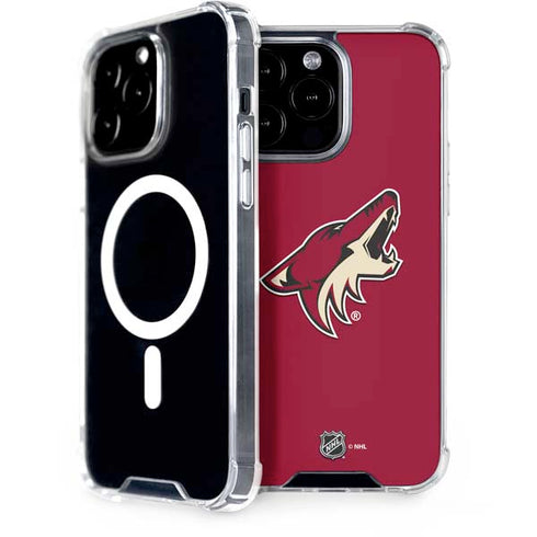 NHL Arizona Coyotes Solid Background iPhone 14 Pro Max MagSafe Case