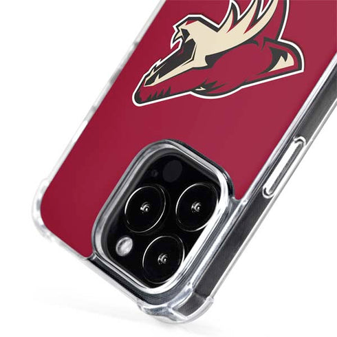 NHL Arizona Coyotes Solid Background iPhone 15 Pro Max MagSafe Case