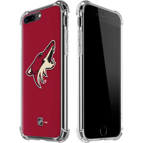 NHL Arizona Coyotes Solid Background iPhone 7/8 Plus Clear Case