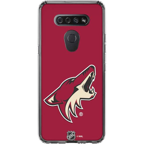 NHL Arizona Coyotes Solid Background LG K51/Q51 Clear Case