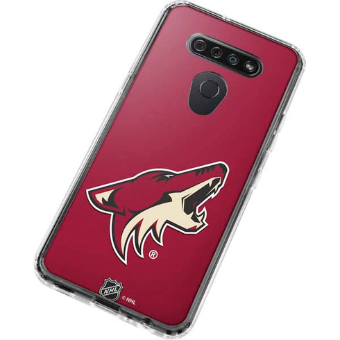 NHL Arizona Coyotes Solid Background LG K51/Q51 Clear Case