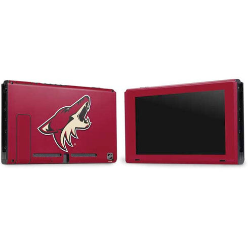 NHL Arizona Coyotes Solid Background Nintendo Switch Bundle Skin