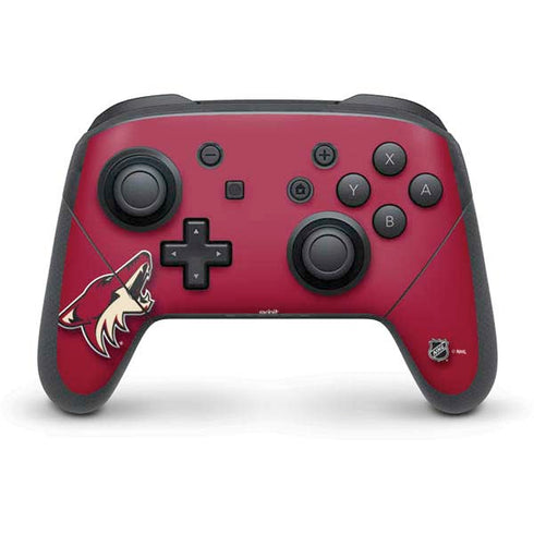 NHL Arizona Coyotes Solid Background Nintendo Switch Pro Controller Skin
