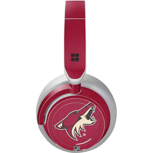 NHL Arizona Coyotes Solid Background Surface Headphones Skin