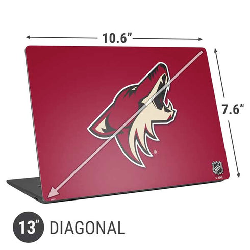 NHL Arizona Coyotes Solid Background Universal Laptop 13in (10.6 x 7.6in) Skin