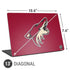 NHL Arizona Coyotes Solid Background Universal Laptop 13in (10.6 x 7.6in) Skin
