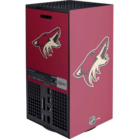 NHL Arizona Coyotes Solid Background Xbox Series X Console Skin