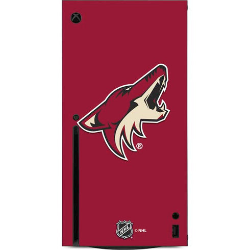 NHL Arizona Coyotes Solid Background Xbox Series X Console Skin