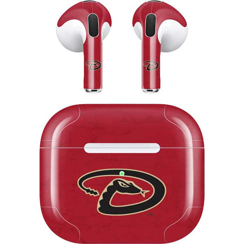 MLB Arizona Diamondbacks - Secondary Solid Distressed Apple AirPods (3rd Gen 2021) Skin