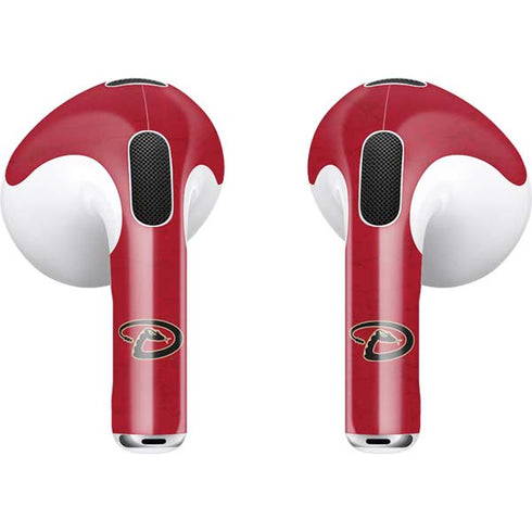 MLB Arizona Diamondbacks - Secondary Solid Distressed Apple AirPods (3rd Gen 2021) Skin