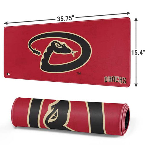 MLB Arizona Diamondbacks - Secondary Solid Distressed Gaming Mouse Pad