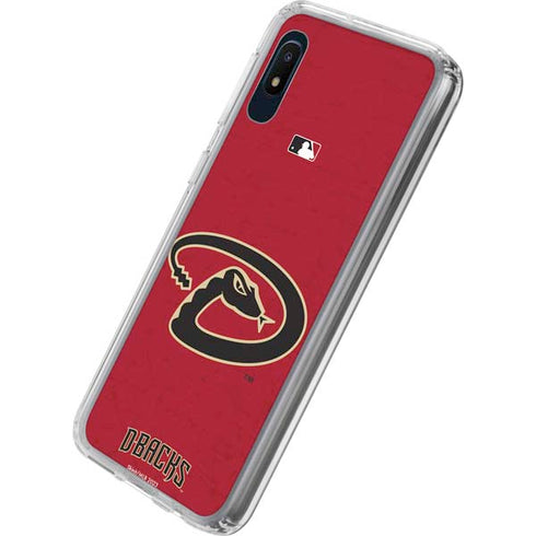 MLB Arizona Diamondbacks - Secondary Solid Distressed Galaxy A10e Clear Case