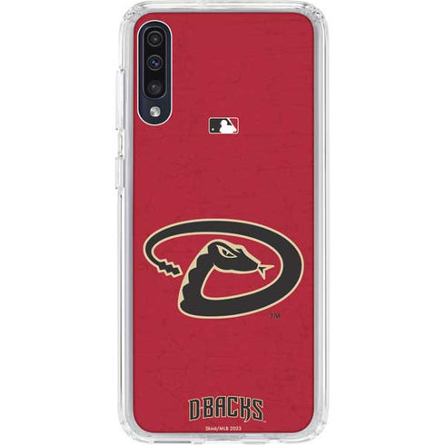 MLB Arizona Diamondbacks - Secondary Solid Distressed Galaxy A50 Clear Case
