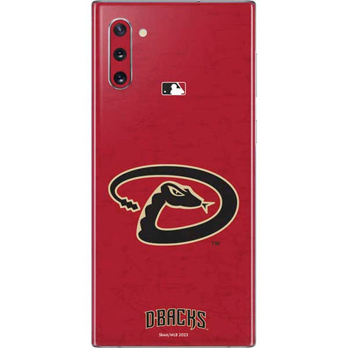 MLB Arizona Diamondbacks - Secondary Solid Distressed Galaxy Note 10 Skin