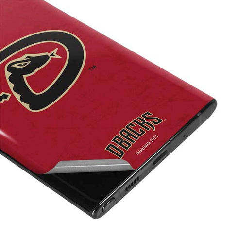 MLB Arizona Diamondbacks - Secondary Solid Distressed Galaxy Note 10 Skin