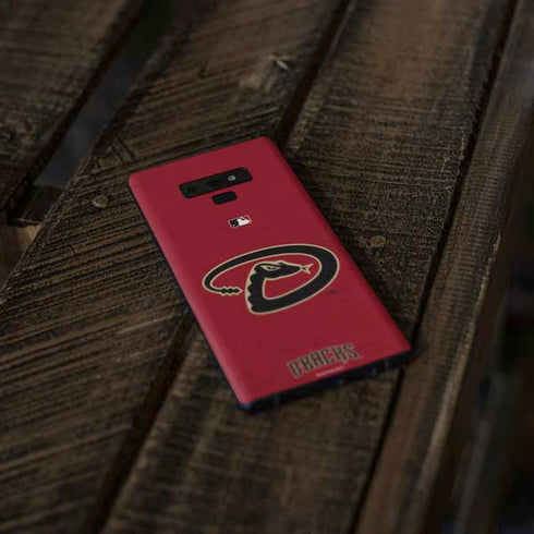 MLB Arizona Diamondbacks - Secondary Solid Distressed Galaxy Note 9 Skin