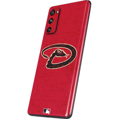 MLB Arizona Diamondbacks - Secondary Solid Distressed Galaxy S20 Fan Edition Skin