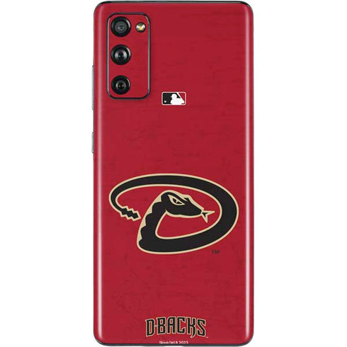 MLB Arizona Diamondbacks - Secondary Solid Distressed Galaxy S20 Fan Edition Skin