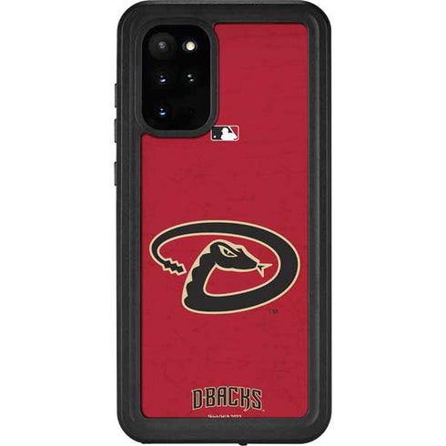 MLB Arizona Diamondbacks - Secondary Solid Distressed Galaxy S20 Plus Waterproof Case