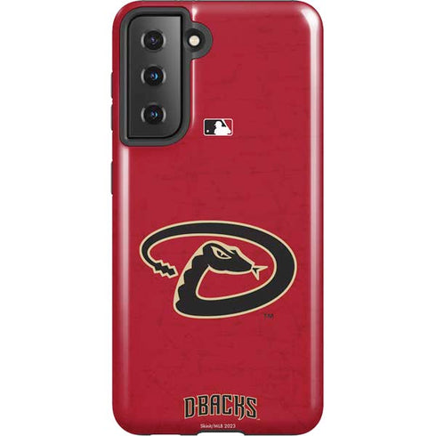 MLB Arizona Diamondbacks - Secondary Solid Distressed Galaxy S21 5G Pro Case