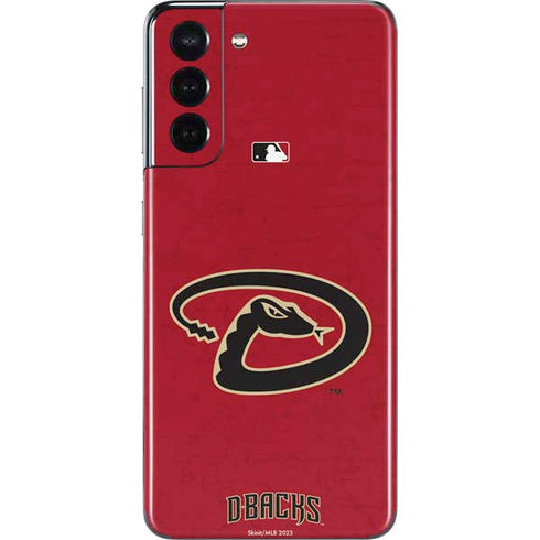 MLB Arizona Diamondbacks - Secondary Solid Distressed Galaxy S21 5G Skin
