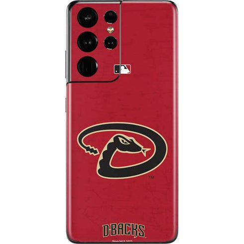 MLB Arizona Diamondbacks - Secondary Solid Distressed Galaxy S21 Ultra 5G Skin