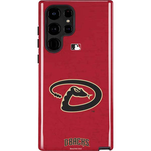 MLB Arizona Diamondbacks - Secondary Solid Distressed Galaxy S22 Ultra Pro Case