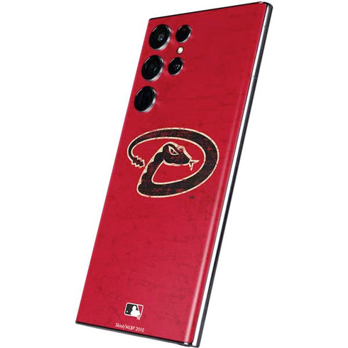 MLB Arizona Diamondbacks - Secondary Solid Distressed Galaxy S22 Ultra Skin