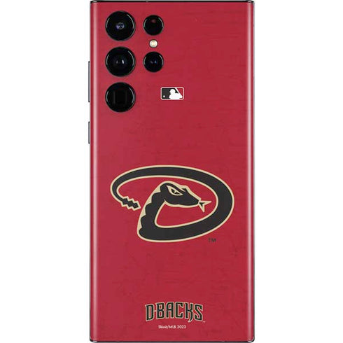 MLB Arizona Diamondbacks - Secondary Solid Distressed Galaxy S22 Ultra Skin