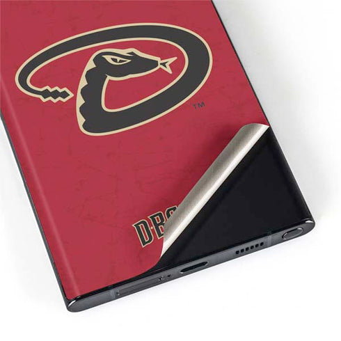 MLB Arizona Diamondbacks - Secondary Solid Distressed Galaxy S22 Ultra Skin