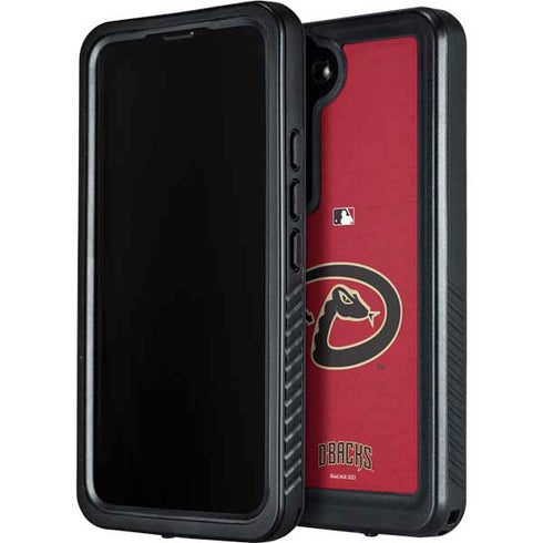 MLB Arizona Diamondbacks - Secondary Solid Distressed Galaxy S23 Plus Waterproof Case