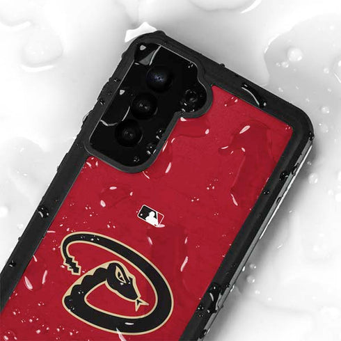 MLB Arizona Diamondbacks - Secondary Solid Distressed Galaxy S23 Plus Waterproof Case