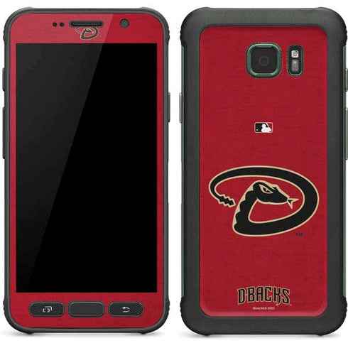 MLB Arizona Diamondbacks - Secondary Solid Distressed Galaxy S7 Active Skin