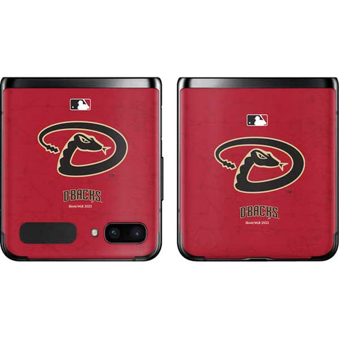 MLB Arizona Diamondbacks - Secondary Solid Distressed Galaxy Z Flip Skin