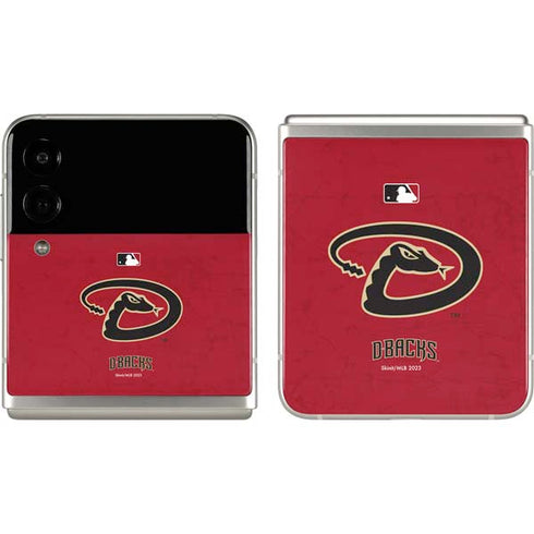 MLB Arizona Diamondbacks - Secondary Solid Distressed Galaxy Z Flip3 5G Skin